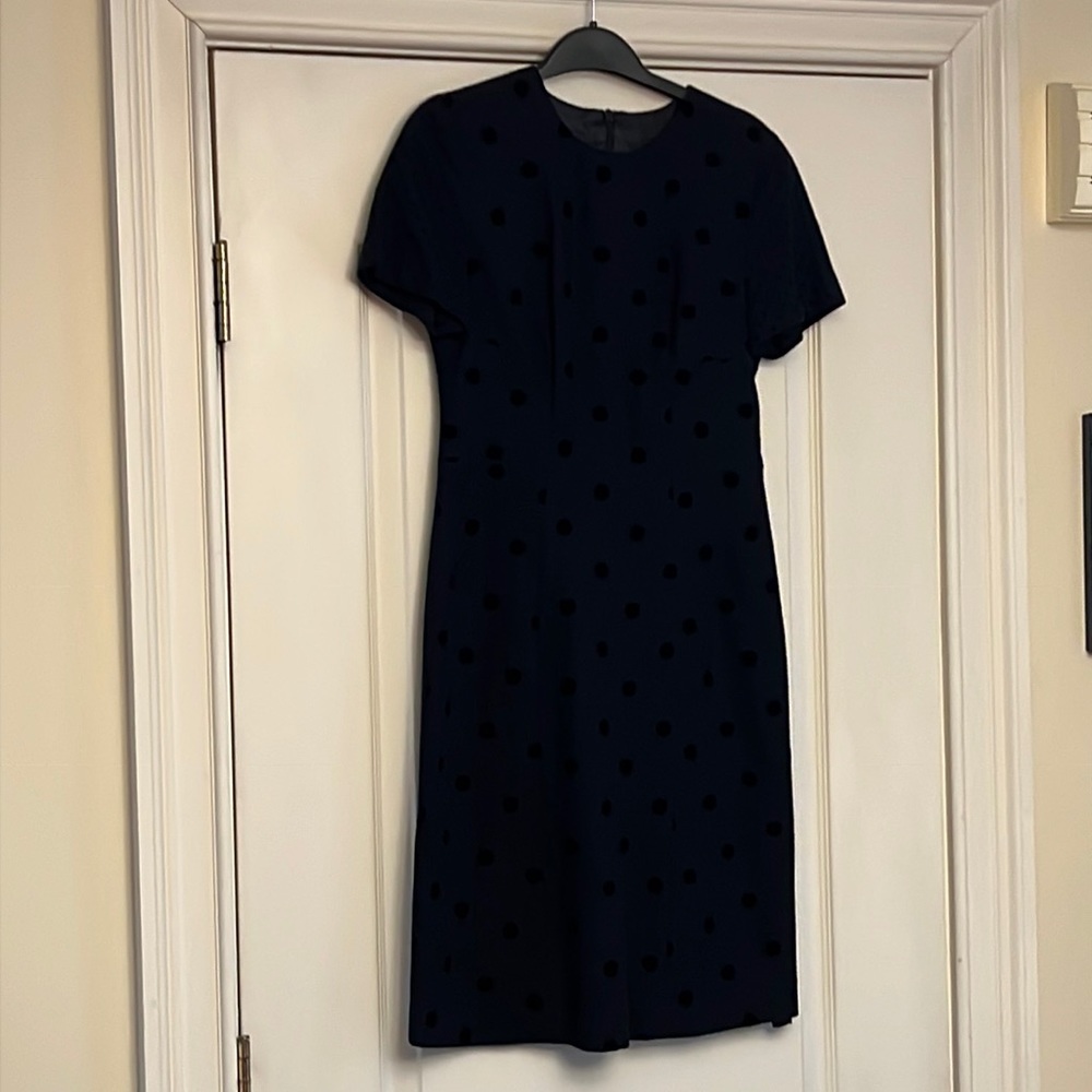 wool & velvet cocktail dress